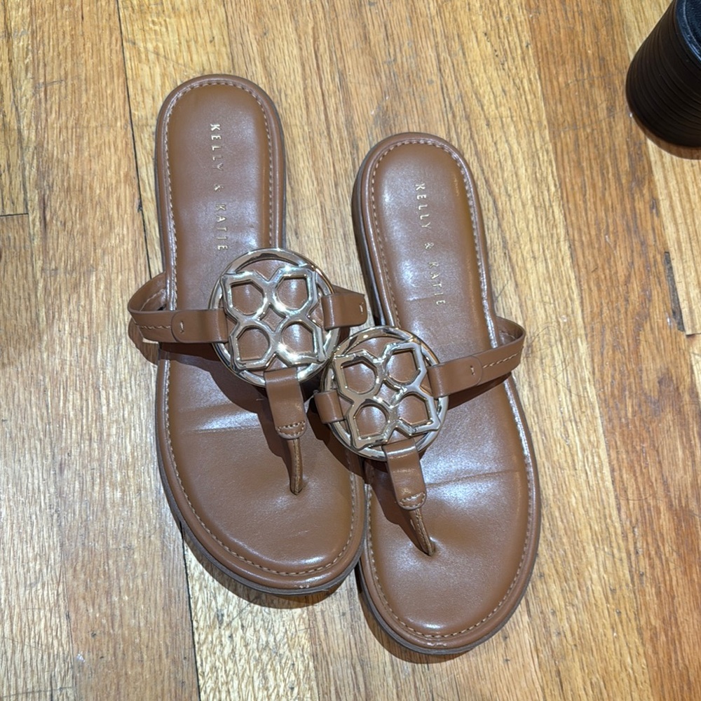 Kelly & Katie Brown Sandals with Elegant Design